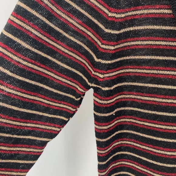 Sezane La Maille Women's Abigail Jumper Black Red Long Sleeve Shirt Sz XS New - Picture 3 of 9